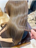 美髪縮毛矯正×美髪オリーブベージュ