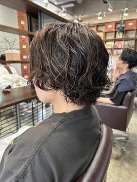 ドゥーア 代官山(Door) #ショートボブ#ゆるパーマ#伸ばし中#スタイリング簡単