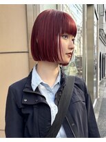 ヤイエ 青山店(yiye)&nbsp;ナチュラルボブ切りっぱなしボブミニボブ前髪あり20代30代韓国