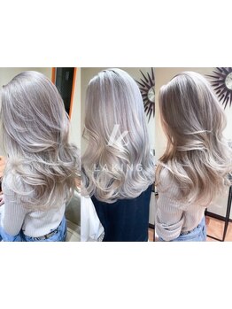 <ハイトーンカラーから暗髪まで人気*>ケアブリーチでダメージレスなダブルカラーが叶う[銀座駅/前髪カット]