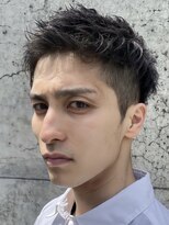 エリマバイフィフス 調布(elima by fifth)&nbsp;スパイキーショートビジネスショートツイストパーマ刈り上げ30代