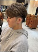 横浜★毛流れフェザーパーマメンズハイトーン