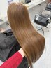 【竹内・YU-KA指名限定】カット＋縮毛矯正＋オージュア2TR￥18000/河原町/縮毛