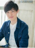 斜めバング社会人ナチュラルメンズショートb小山20代30代