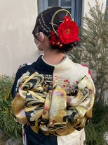 ラポール 蟹江(RAPPORT)&nbsp;【和装ヘア】艶髪まとまる上品なアップスタイル