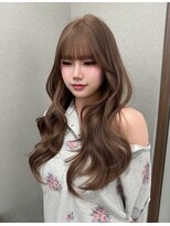 ボタン ハカタ(VOTAN hakata)&nbsp;《岩尾静羅》ブリーチ1～2回でできるミルクティーブラウン