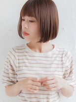 ルティア(Lutia)&nbsp;ミニマムボブ 厚めバング ピンクブラウン！