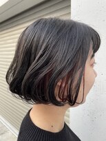 【roijir 表参道】　透け感グレージュ×イヤリングカラー