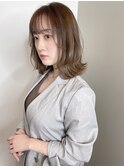 透明感カラー★ダブルカラーブリーチモカベージュ