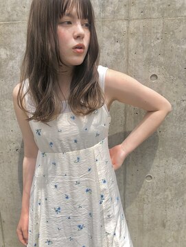 アイコン(I-CON) セミロング×ベージュ-2