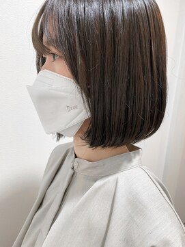 シェノン 西梅田(CHAINON) 似合わせカット/グレーベージュ/デザインカラー/ボブ/透明感