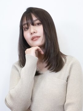ビュートリアム 梅田(BEAUTRIUM) さらっとセミロング/ミディアム/顔まわりレイヤー/30代/梅田