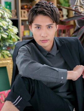 カバーヘア ブリス 戸田公園西口店(COVER HAIR bliss) アップバングアッシュフェードカットm戸田公園20代30代40代