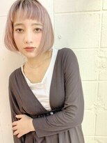 ヘアアンドメイク シークネクスト(HAIR&MAKE SeeK NEXT)&nbsp;【SeeK NEXT】シアピンク×フラットボブ