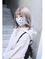 ディア(.eer) 前髪インナーカラー/フェイスフレーミングカラー/伸ばしかけボブ