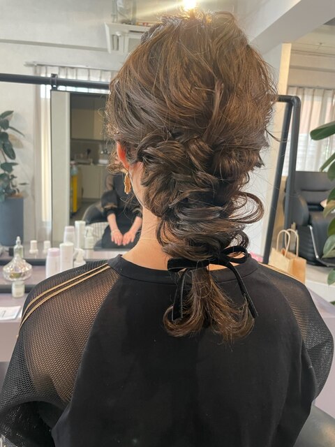 結婚式参列ヘアアレンジ