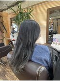 【黒髪/レイヤーロング/グレーベージュ】千葉香奈