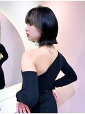 ♪顔周り　レイヤー　ウルフカット　韓国ボブ　タッセル