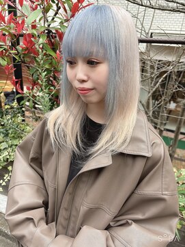 ピークアブー 表参道(PEEK-A-BOO) 韓国ハイトーンベージュブリーチ髪質改善トリートメント