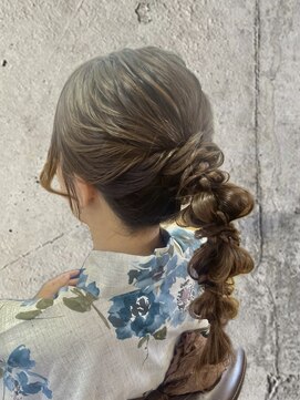ヘアーデザイン グランツ 平成店(hair design Granz) 編みおろしポニー