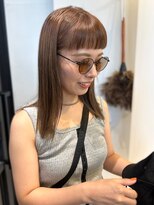 ヴヴ(Bub)&nbsp;bleach color/ワイドバング　ストレート　ベージュ