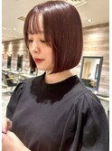 【熊澤】ミニボブ/アンバーブラウン