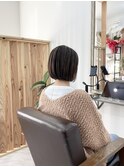 ハイライト×ホワイトベージュ×似合わせカット