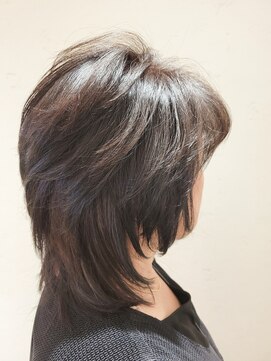 松本平太郎美容室 国立店 ウルフ系ミディアムレイヤー×ポイントパーマ×イノアカラー