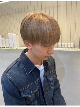 メンズバイココテラス 豊中(men's by cocoterace) メンズカット/ブリーチ/ミルクティーカラー/マッシュ