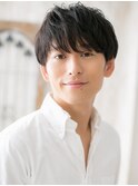 20代30代アッシュブラック爽やかフェザーマッシュZ北浦和
