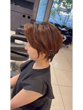 アース 南福島店(HAIR&MAKE EARTH) ハンサムショート longからバッサリイメチェン