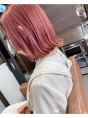 暗めカラーグランマッシュデザインカラーフェイスフレーミングー