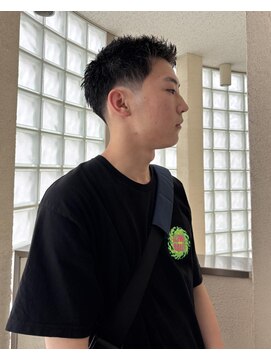 ビビディ バビディ ブー 河原町三条店(Bibbidi.bobbidi.boo) メンズ黒髪短髪　テーパーフェード×ベリーショート