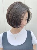 ナチュラルショート｜白髪ぼかし30代40代50代