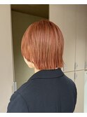 髪質改善×オレンジベージュ[恵比寿/髪質改善/レイヤーカット]