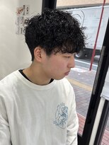 シロ 船橋(白silo)&nbsp;メンズ刈り上げマッシュツイストスパイラルパーマ