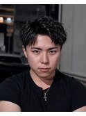 アップバングピンパーマスパイキーショート
