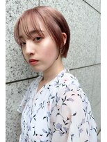 ヘアーズ ベリー 香椎店(hairs BERRY)&nbsp;BERRY/デザインカラー/シルキーベージュ/前髪/美髪/夏