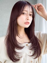 レノラ 髪質改善カラー 本町(LENORA)&nbsp;ハッシュカットロングレイヤーダークパープル