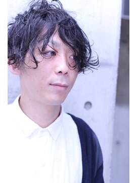 カシュカシュ(cache cache) メンズ☆アンニュイ2ブロックパーマ