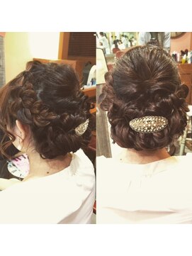 ネオリーブ コパン 鶴見店(Neolive copain) ヘアアレンジ　ハーフアップ　セット