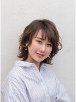 ラテ(Latte)&nbsp;【内麻衣子】ナチュラルウルフボブ×パーマ