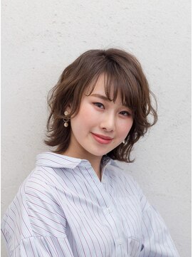ラテ(Latte) 【内麻衣子】ナチュラルウルフボブ×パーマ