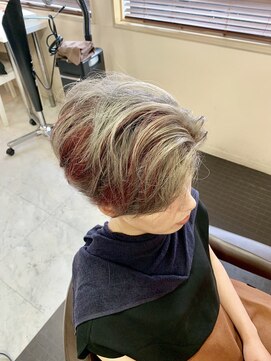 ヘアーサロン デペント(HAIR SALON Depend) 刈り上げスタイル×多セクションカラー