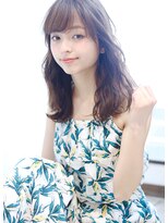 ☆Arlel 池袋☆シースルー斜めバングマーメイドアッシュヘア
