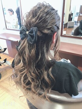 ベイ サロン タカミ(BAY SALON TAKAMI) リボンハーフアップ