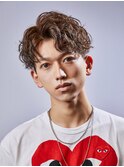 スパイラルセンターパートショート　ツイスパ波打ちスパイラル