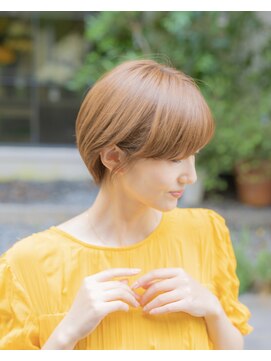 ツムグ 代官山店(TUMUGU) 30代40代50代大人可愛いペールベージュくびれショート◎代官山