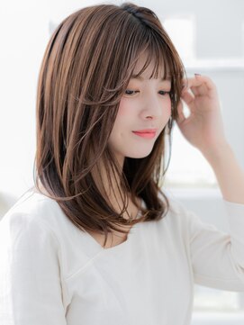 カバーヘア 上尾西口店(COVER HAIR) 大人かわいいシースルーバングワンカールa上尾20代30代40代