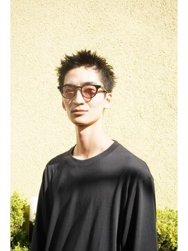 キュー(Cue_) 無造作スパイキーショート×メンズパーマ